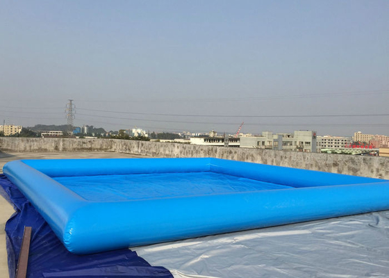 Man Made Inflatable Swimming Pool Logo Printing Quadruple Stitching Techniques