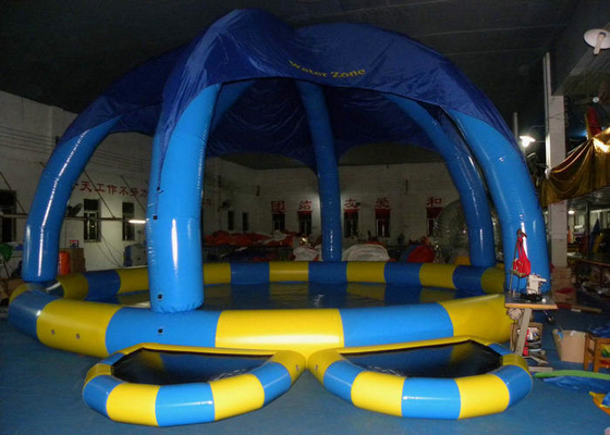 Round Roof Large Inflatable Pool Large Diameter With Electric Air Pump Accessories