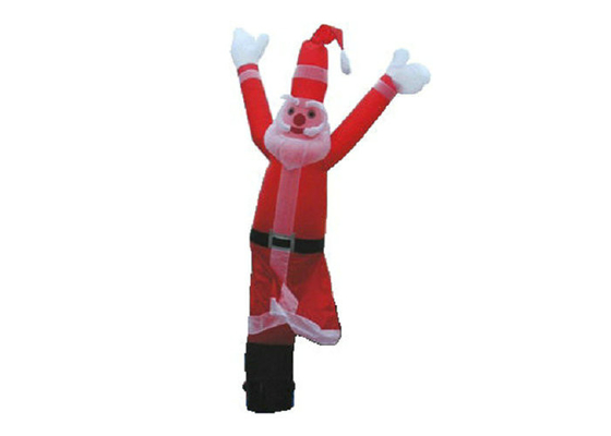 2m - 6m Height Blow Up Waving Man , Advertising Air Dancers Santa Claus Shaped