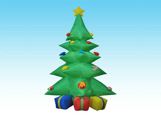 Advertising Promotion Inflatable Christmas Tree PVC Coated Nylon Materials