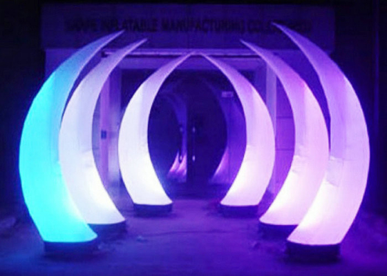 Horns Shaped Light Up Inflatables Double Line Stitched For Stage Performance