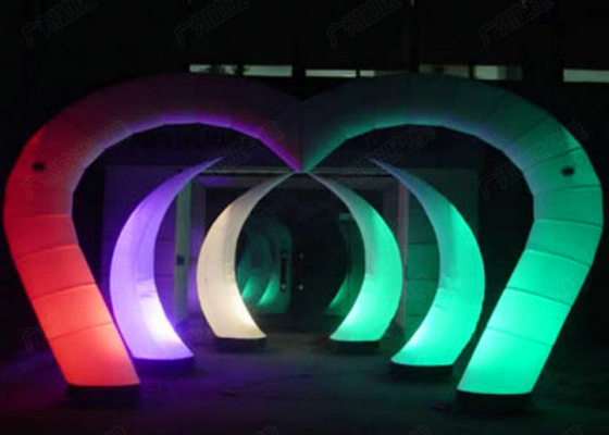 Horns Shaped Light Up Inflatables Double Line Stitched For Stage Performance