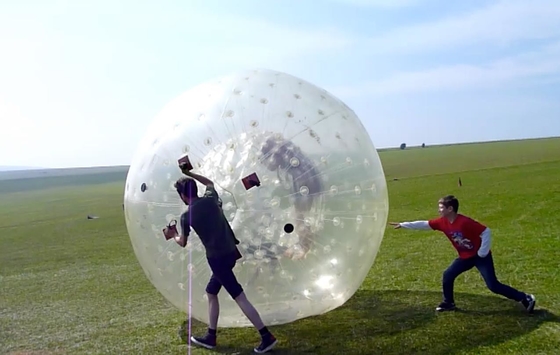 1.0mm PVC Human Inflatable Outdoor Toys 3 Layers Materials For Walking Inside