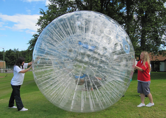 Large Eco Friendly Blow Up Bubble Ball , Inflatable Hamster Ball High Transparency