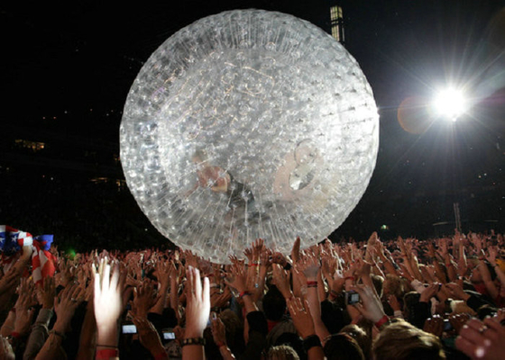 Large Eco Friendly Blow Up Bubble Ball , Inflatable Hamster Ball High Transparency