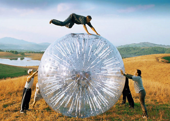Large Eco Friendly Blow Up Bubble Ball , Inflatable Hamster Ball High Transparency