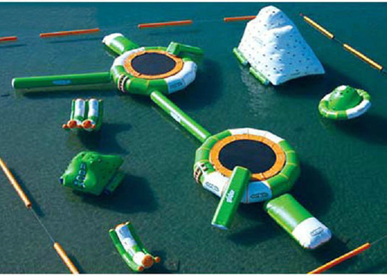 Combined Design Inflatable Water Park Lead Free Safe For Kids Playing