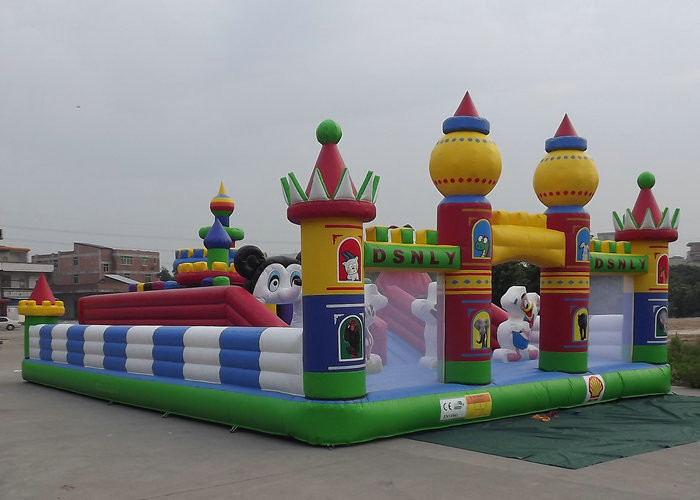 Wonderful Inflatable Amusement Park Large Sized / Space Saving Storage CE Approved