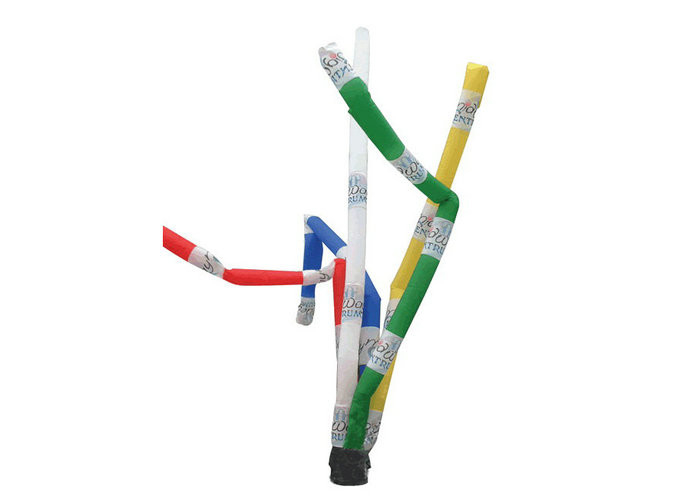 Colored Printed Advertising Air Dancers , Blow Up Waving Man Eco Friendly