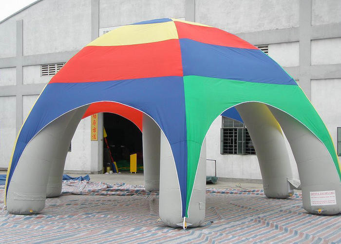 Mix Colored Outdoor PVC Inflatable Tent Easily Inflated Party Cube Marquee